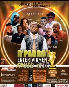De Parrot Entertainment Award Night